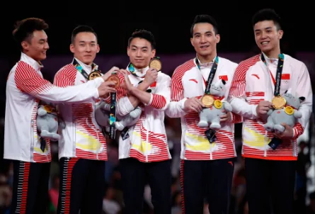 十一到十七届亚运会上中国和韩国获得金牌的数量.